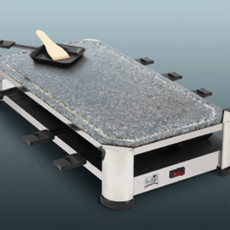 Fritel RG 2170 raclette grill 1500 W Black, Chrome, Stainless steel