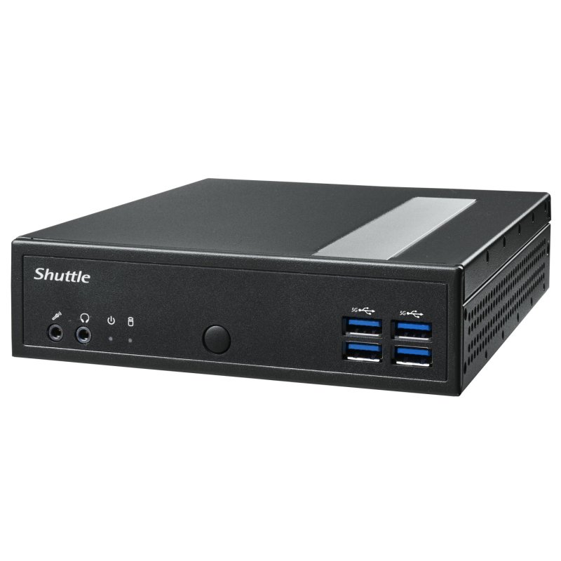 Shuttle XPC slim Barebone DL40N, Intel N150, 1x DDR5, 2x LAN (2x 2.5Gbit), 2xCOM,1xHDMI,1xDP, 1x VGA, fanless,