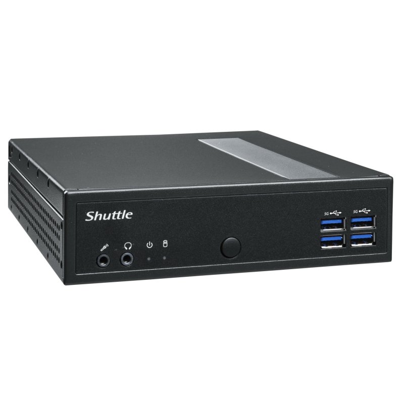 Shuttle XPC slim Barebone DL40N, Intel N150, 1x DDR5, 2x LAN (2x 2.5Gbit), 2xCOM,1xHDMI,1xDP, 1x VGA, fanless,