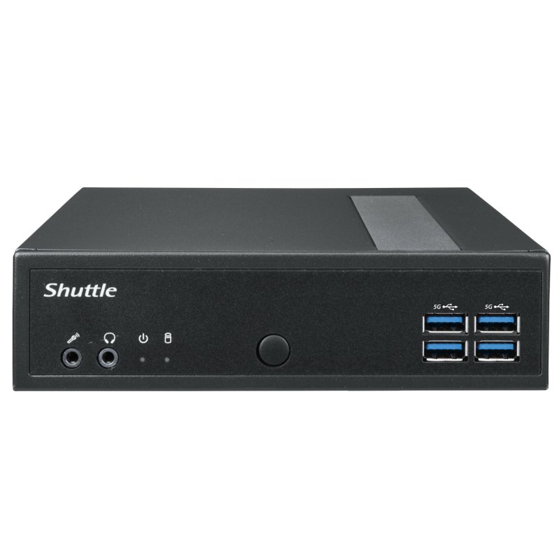 Shuttle XPC slim Barebone DL40N, Intel N150, 1x DDR5, 2x LAN (2x 2.5Gbit), 2xCOM,1xHDMI,1xDP, 1x VGA, fanless,