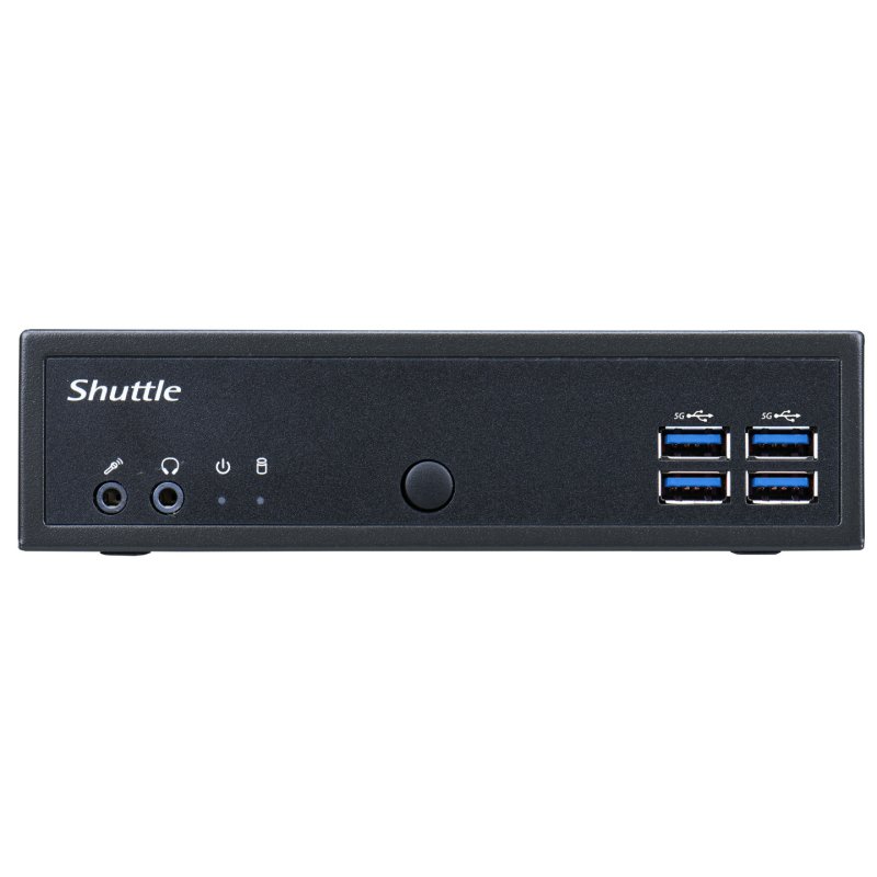 Shuttle XPC slim Barebone DL40N, Intel N150, 1x DDR5, 2x LAN (2x 2.5Gbit), 2xCOM,1xHDMI,1xDP, 1x VGA, fanless, 24/7