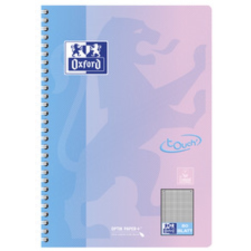 Oxford Collegeblock TOUCH, B5, punktkariert, Pastellverlauf