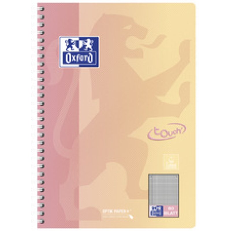 Oxford Collegeblock TOUCH, B5, punktkariert, Pastellverlauf