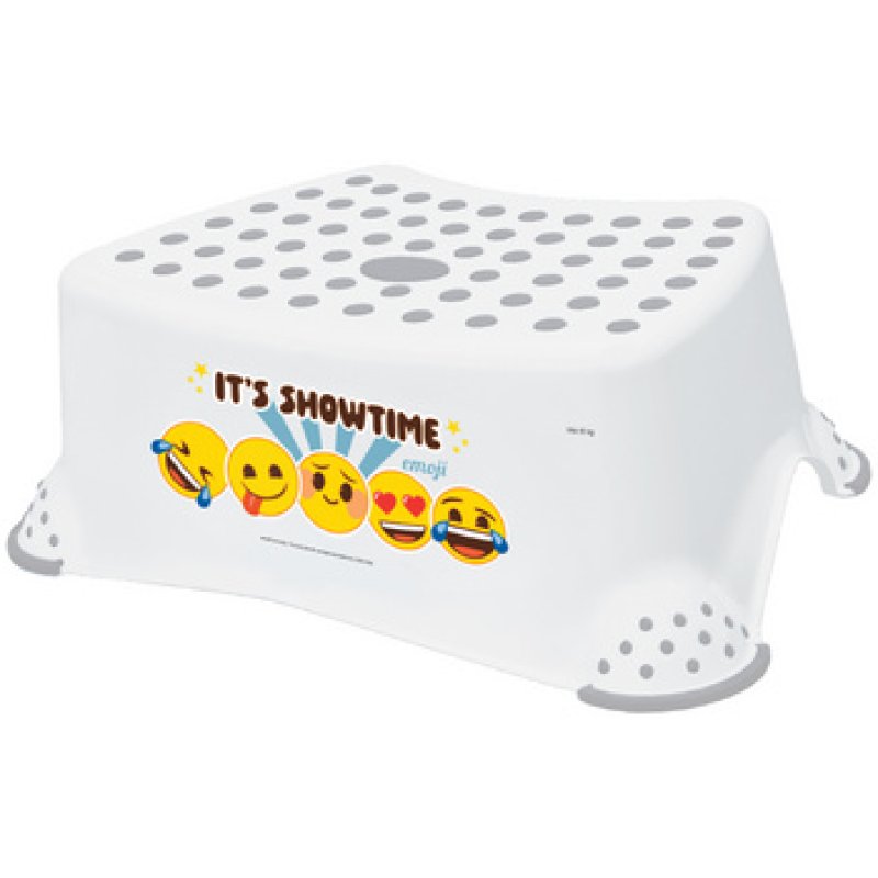 keeeper kids Marchepied "tomek emoji showtime", blanc