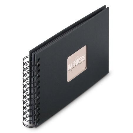 FINE ART SPIRAL ALBUM 50 PAGE BLACK