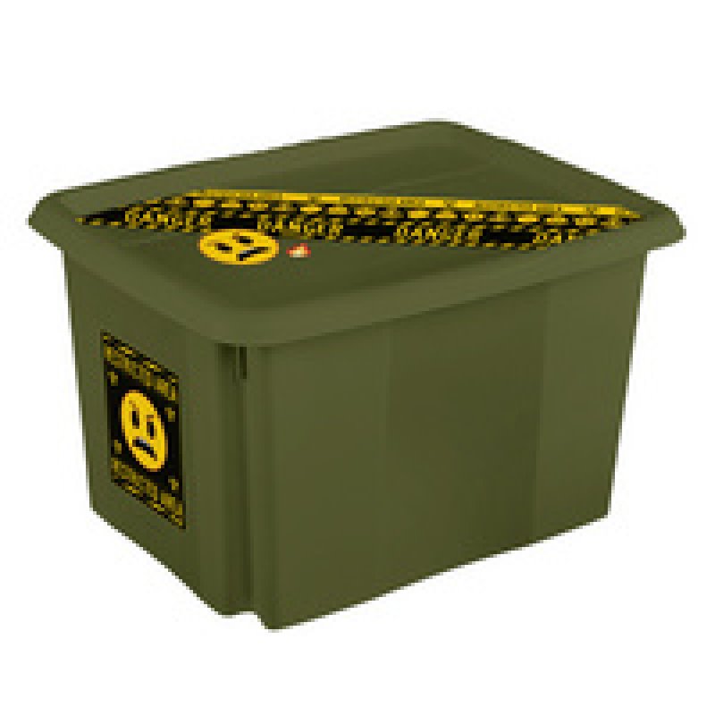 keeeper Boîte de rangement "karolina emoji danger", 30 L
