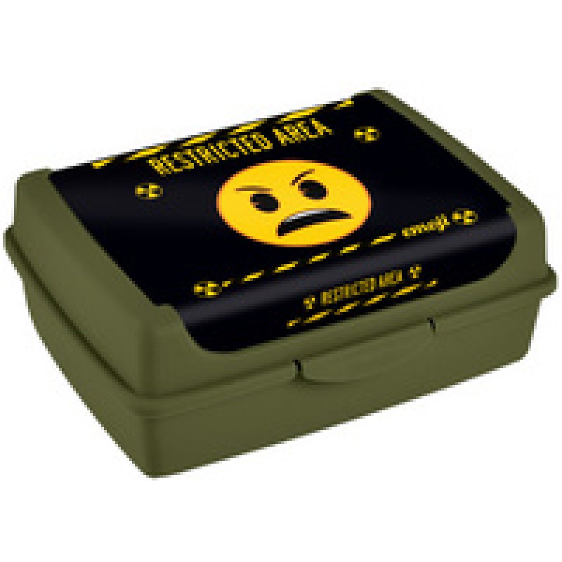 keeeper Boîte à goûter "carla midi emoji danger", olive