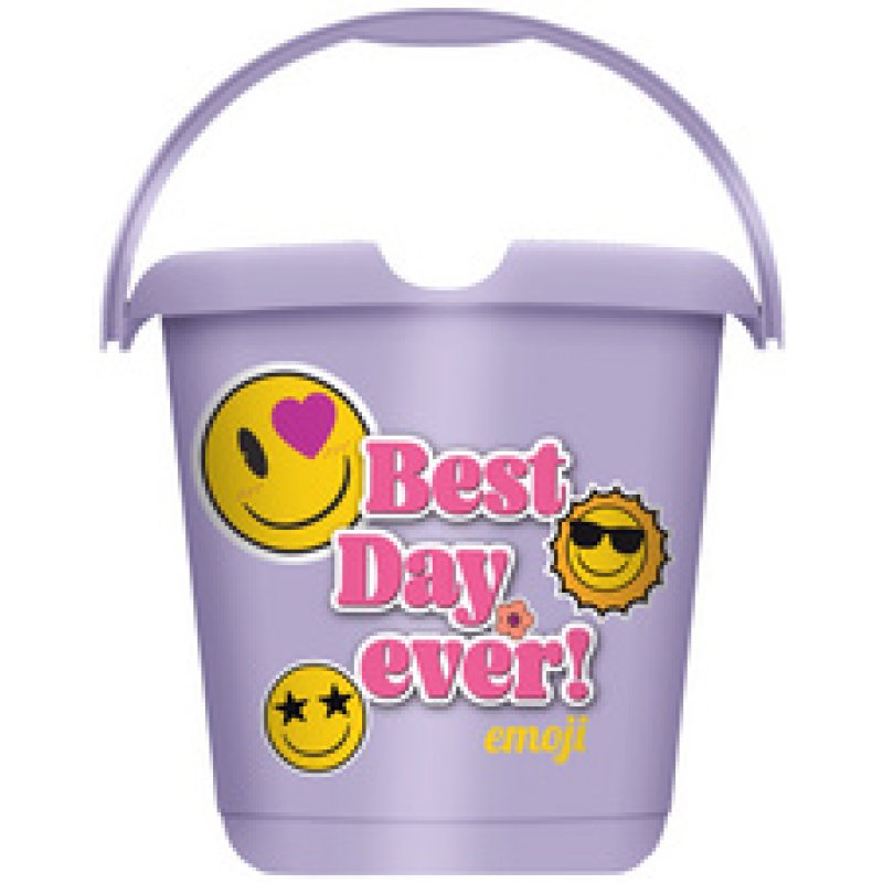 keeeper Seau à motif "ilvie emoji positiv", rond, 10 litres