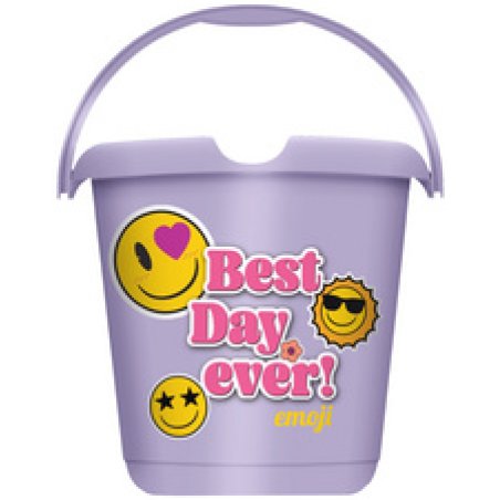 keeeper Seau à motif "ilvie emoji positiv", rond, 10 litres