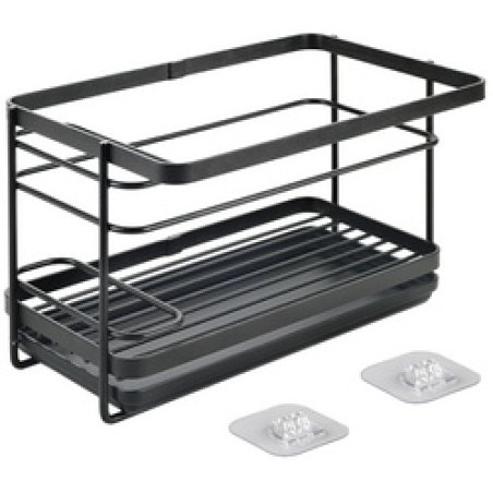 metaltex Rangemment pour évier U-Fix Tokyo LAVA, noir mat