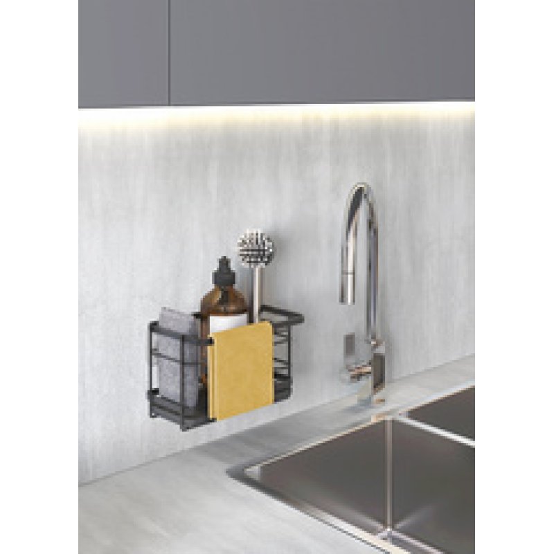 metaltex Rangemment pour évier U-Fix Tokyo LAVA, noir mat