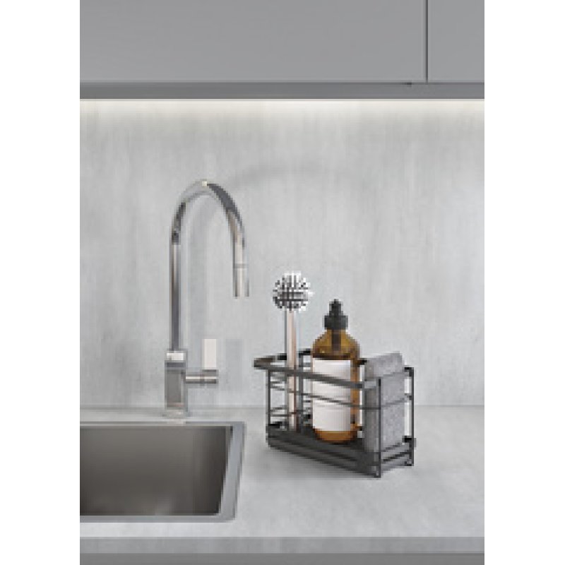 metaltex Rangemment pour évier U-Fix Tokyo LAVA, noir mat