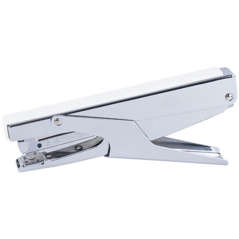 pavo Pince agrafeuse, capacité: 16 feuilles, argent/blanc