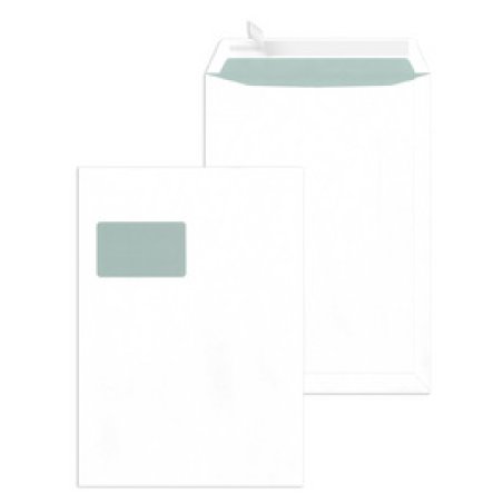 MAILmedia Versandtasche Offset weiß, C4, mit Fenster