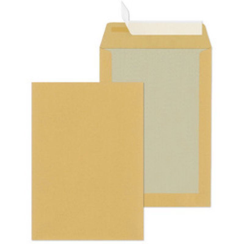 MAILmedia Pochette d'expédition C4 avec dos carton, marron
