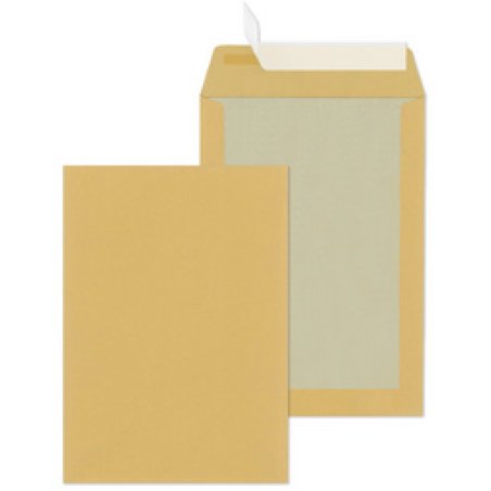 MAILmedia Pochette d'expédition C4 avec dos carton, marron