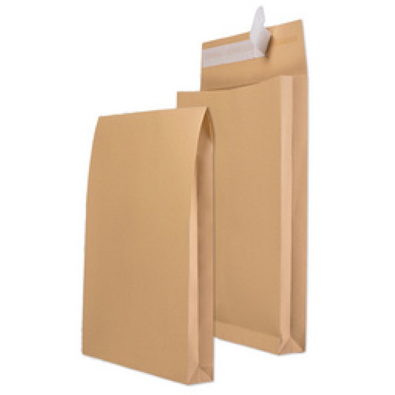 MAILmedia Pochette d'expédition B4 à soufflets, blanc