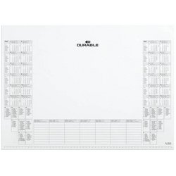 DURABLE Sous-main avec bloc calendrier, PP, noir