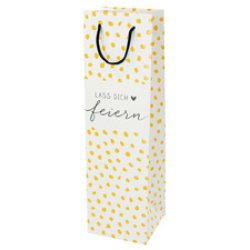 SUSY CARD Flaschentüte "White grape/Modern Dots"