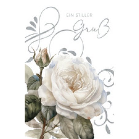 SUSY CARD Trauerkarte "Trauer Rose"