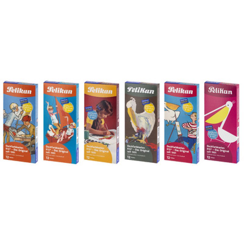 Pelikan Boîte de peinture K12 Retro Edition, 12 couleurs