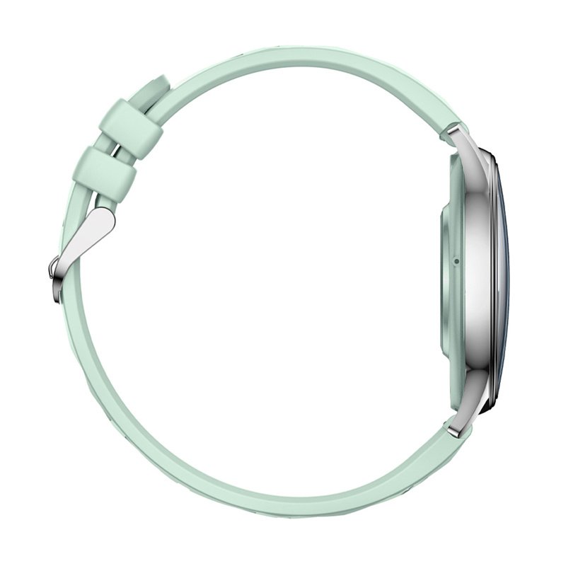 Smart Watch COLMI L28 (Silver-Green green leather strap)