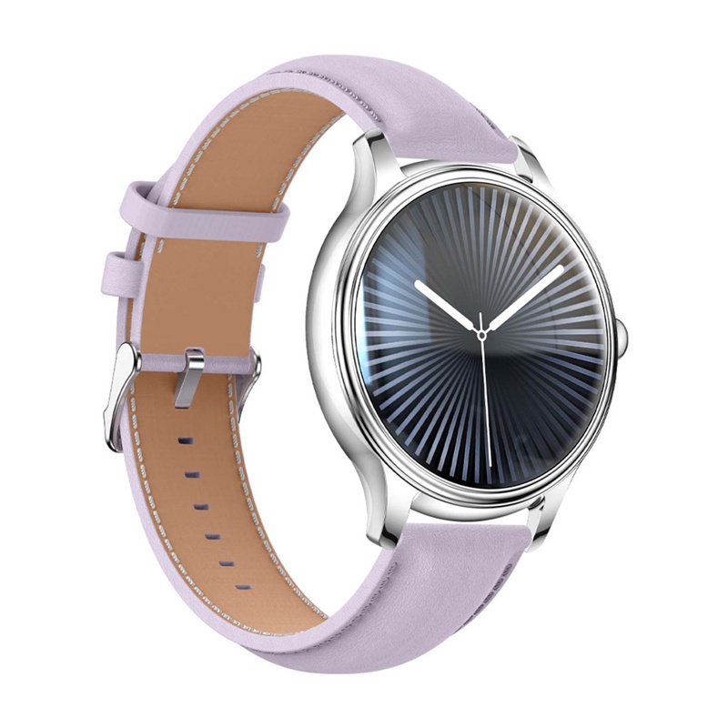 Smart Watch COLMI L28 Silver-Purple Purple leather strap