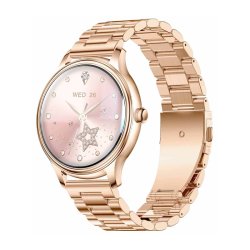 Smart Watch COLMI L28 (Gold Gold steel strap)