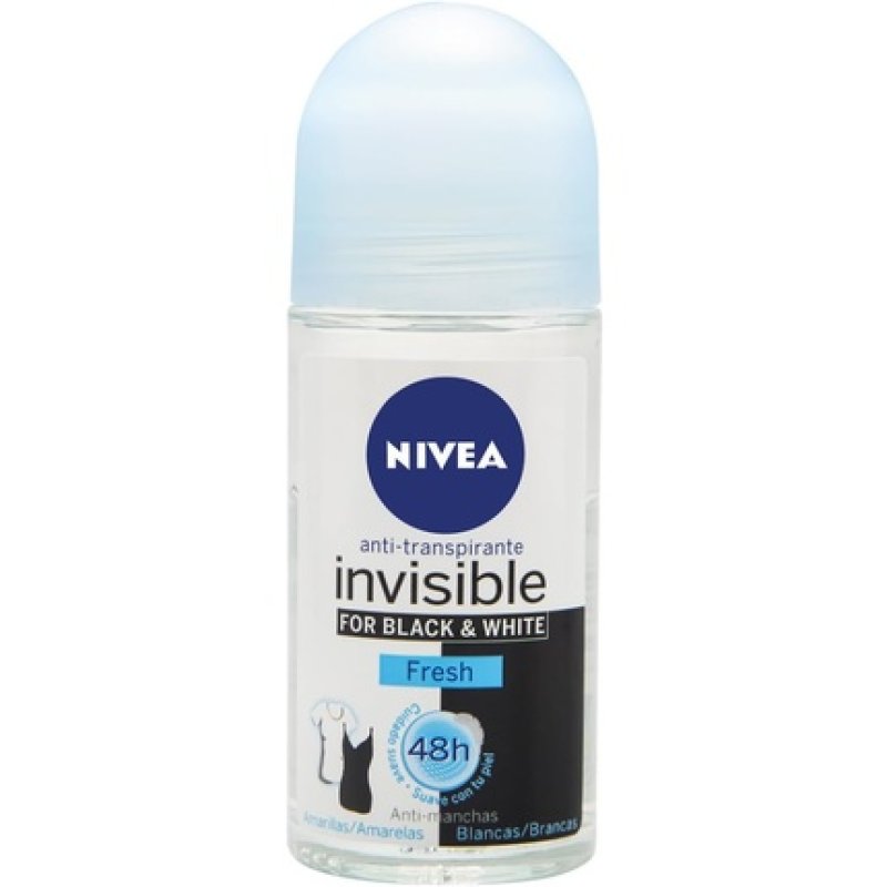 NIVEA Roll-on Invisible For Black & White Fresh 50ml