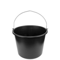 Bradas Seau, 20 litres, PVC, noir