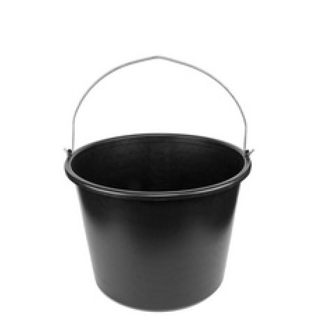 Bradas Seau, 20 litres, PVC, noir