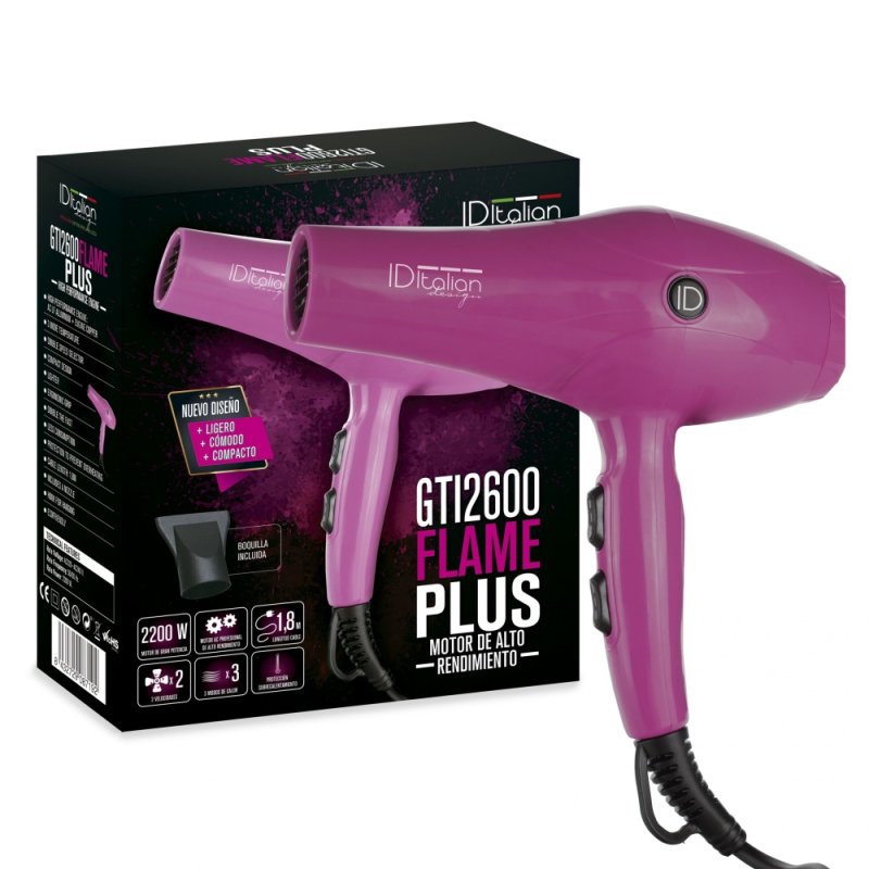 Italian Design GTI 2600 Flame Plus hair dryer 2200 W Purple