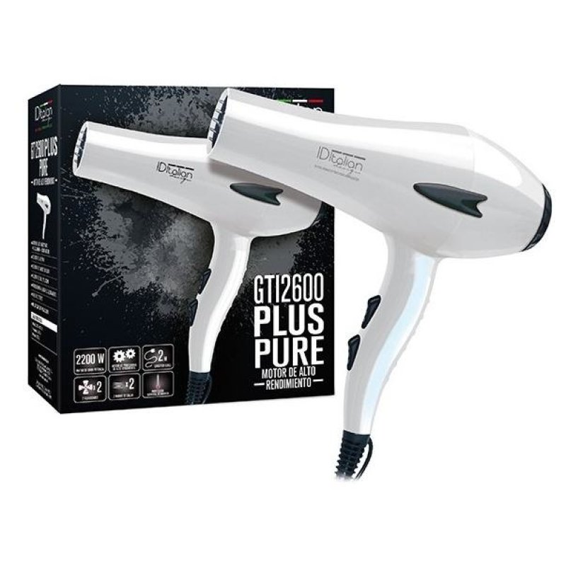 ID Italian Design Professional Hair Dryer with Styling Nozzle 2200W White