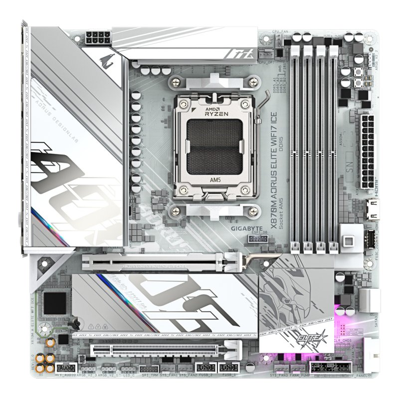 MB GBT AMD AM5 X870M A ELITE WF7 ICE