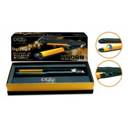 PostQuam IDEVOLUMEROUND hair styling tool Straightening iron Warm Black, Yellow 65 W 2.53 m