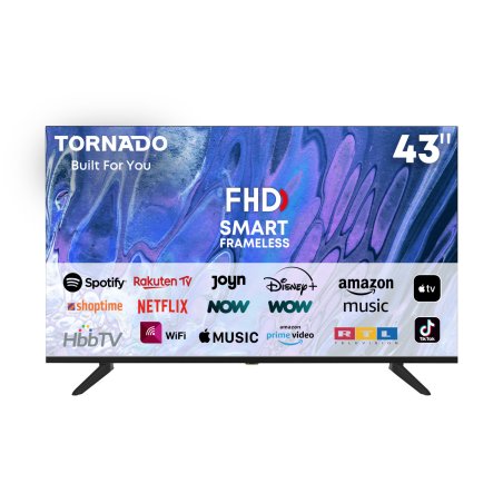 TORNADO 43ES4301X | 43” Full HD Frameless WebOS Smart TV