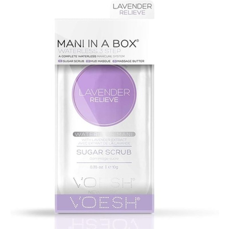 Voesh Mani In A Box Waterless 3 Step Lavender Relieve