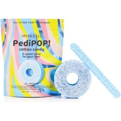 Spongell Cotton Candy Pedipop Pedi Buffer & Nail File Allinone Pedicure Treatment Exfoliates Softens & Cleanses 30