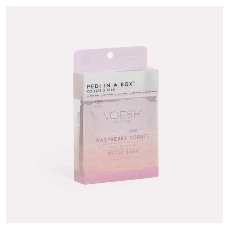 Voesh Pedi In A Box O2 Fizz 5 Step Raspberry Sorbet