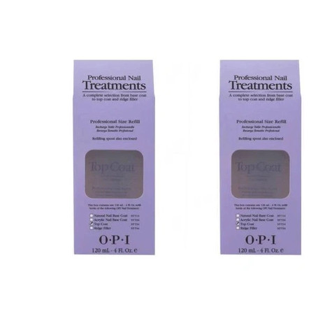Opi Professional Nail Treatments Top Coat 4 Ounces Pack Of 2