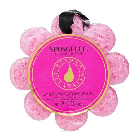 Spongelle Wild Flower Soap Sponge Bulgarian Rose Pink 85g
