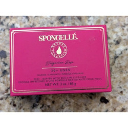 Spongelle Bulgarian Rose 30 Uses Pedi Buffer Cleanser 3 Oz