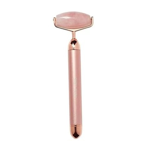 Skin Gym Jade Vibrating Lift & Contour Beauty Facial Roller Massager Antiaging Tool For Wrinkles And Fine Lines
