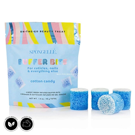 Spongelle Pedipop Buffer Bits Cotton Candy 45g 30 Washes