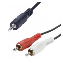 Erard CORDON JACK audio cable 1.5 m 2 x RCA 3.5mm Black, Red, White