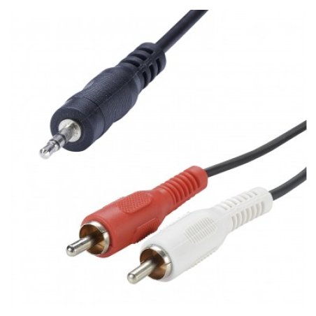 Erard CORDON JACK câble audio 1,5 m 2 x RCA 3,5mm Noir, Rouge, Blanc
