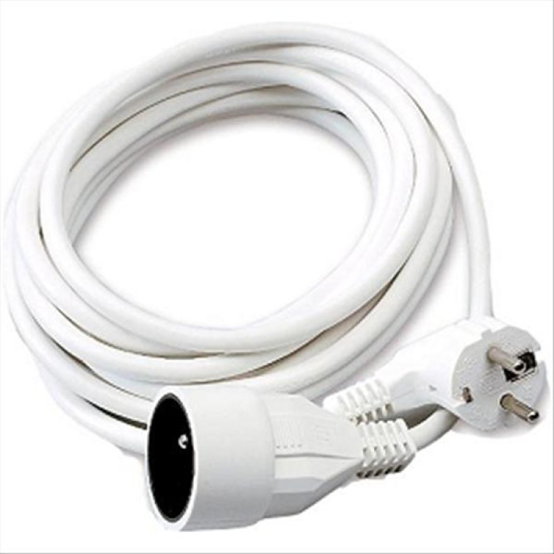 728504 - Rallonge électrique (2 P T) M/F - 3 x 1.5mm² -16A - 3680W - bl