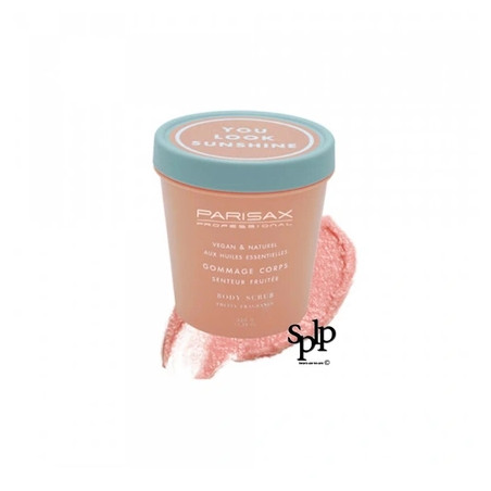 Parisax Sugar Body Scrub Fruity Scent From Essential Oil Vegan 320g