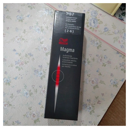 Wella Magma 57 Mogano Sand Lightening And Coloring Powder For Highlights 120g