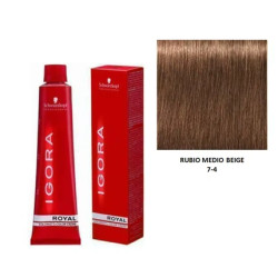 Igora Royal Schwarzkopf Medium Beige Blonde Shade 74 Hair Coloring